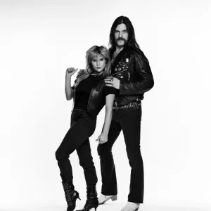 Samantha Fox, Glamour model, and Lemmy, musician, singer and songwriter who founded Samantha Fox, Glamour model, and Lemmy, musician, singer and songwriter who founded