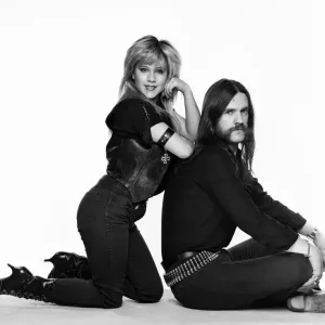 Samantha Fox, Glamour model, and Lemmy, musician, singer and songwriter who founded Samantha Fox, Glamour model, and Lemmy, musician, singer and songwriter who founded