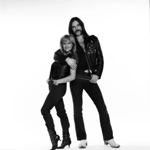 Samantha Fox, Glamour model, and Lemmy, musician, singer and songwriter who founded Samantha Fox, Glamour model, and Lemmy, musician, singer and songwriter who founded