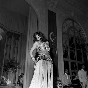 Samia Gamal Dances a Belly Dance at Franco Egyptian Gala in Deauville Casino before HM