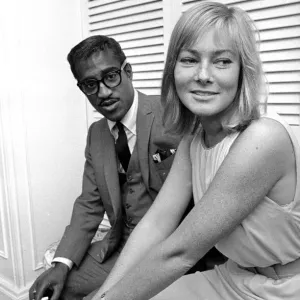 Sammy Davis Jr. Print with Fiancee May Britt, 6th June 1960