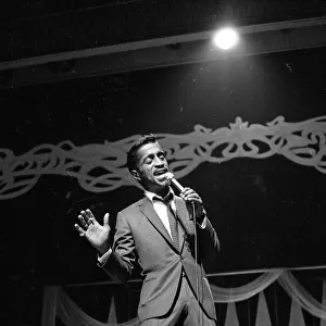 Sammy Davis Jnr. rehearsing for the 1966 Royal Variety Show. 14th November 1966