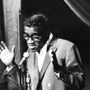 Sammy Davis Jnr singing during the first televised Royal Variety Show at the Royal