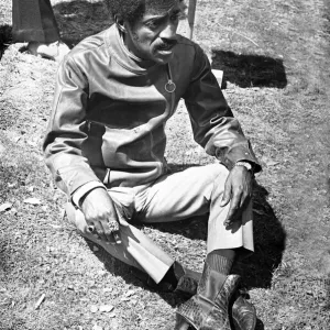 Sammy Davis Junior sulks after his tiff with Director Jerry Lewis on location of Sammy Davis Junior sulks after his tiff with Director Jerry Lewis on location of