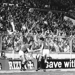 Sammy McIlroy of Manchester United celebates after scoring in the 1979 FA Cup Final Sammy McIlroy of Manchester United celebates after scoring in the 1979 FA Cup Final