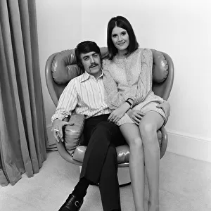 Sandie Shaw with her husband Jeff Banks. 13th September 1969
