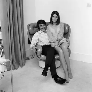 Sandie Shaw with her husband Jeff Banks. 13th September 1969