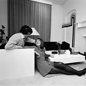 Sandie Shaw with her husband Jeff Banks at their home in Blackheath, South-East London