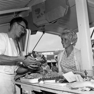 Site de caravan à Sandy Bay, près d'Exmouth, Devon. 14 juillet 1961. Site de caravan à Sandy Bay, près d'Exmouth, Devon. 14 juillet 1961.