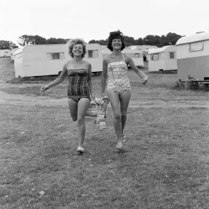 Sandy Bay Caravan site, near Exmouth, Devon. 14th July 1961 Sandy Bay Caravan site, near Exmouth, Devon. 14th July 1961