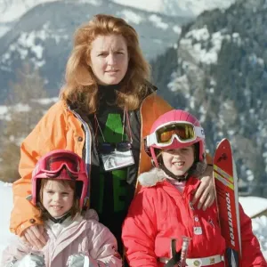 Sarah, Duchess Of York with her daughters Princess Beatrice and Princess Eugenie Sarah, Duchess Of York with her daughters Princess Beatrice and Princess Eugenie