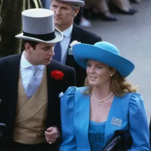 Royal Ascot Print 1986: Prince Andrew and Sarah Ferguson