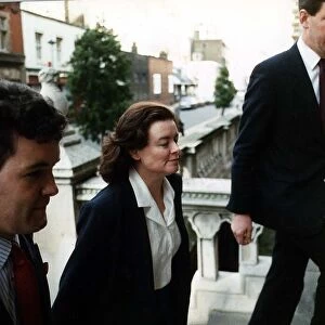 Sarah Keays who had an affair with Cecil Parkinson arrives at High Court Sara Keays who