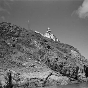 Sark lighthouse on Point Robert, Channel Islands. July 1947 Sark lighthouse on Point Robert, Channel Islands. July 1947