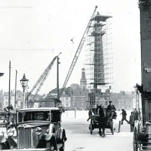 Scaffiolding covering the Wilberforce Statue prior to it being moved from Monument Scaffiolding covering the Wilberforce Statue prior to it being moved from Monument
