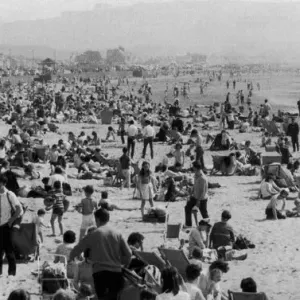 A scene at Ayr as the hottest Sunday of the summer brought out sun-worshipers A scene at Ayr as the hottest Sunday of the summer brought out sun-worshipers