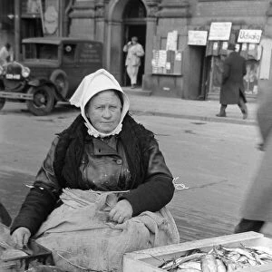 Scene from Copenhagens fish market Our Picture Shows