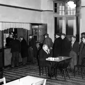 A scene from one of the dining halls of the Salvation Army on 28th January 1958 A scene from one of the dining halls of the Salvation Army on 28th January 1958