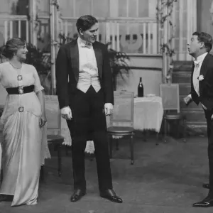 Scene from a London theatre production. Circa 1920