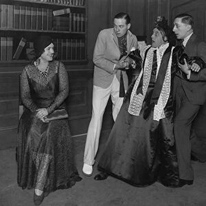 Scene from the play Charleys Aunt. 24 December 1929