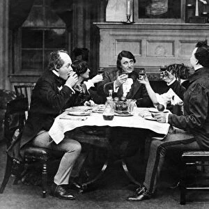 Scene from the play Martin Chuzzlewit. 10 February 1912