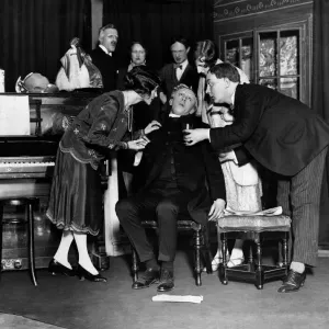 A scene from the play Nothing But the Truth at the Blackfriars Theatre