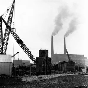 Aberthaw B Power Station Construction Print, January 1964 Aberthaw B Power Station Construction Print, January 1964