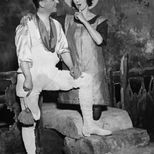 Scene from the theatre play Mother Goose. 27th December 1921