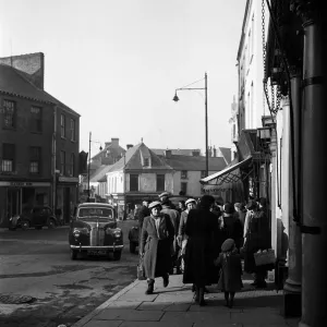 Vintage Print of Carmarthen Scenes, Wales 1952 Vintage Print of Carmarthen Scenes, Wales 1952