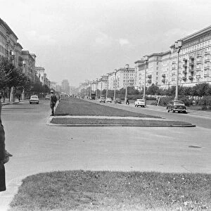 Scenes in East Berlin, East Germany soon after the start of the construction of