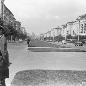 Print of Police Monitoring Frankfurter Allee