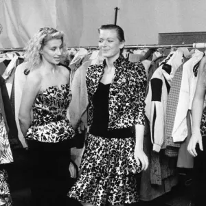Behind the Scenes at fashion show, Cambridge, 24th September 1987