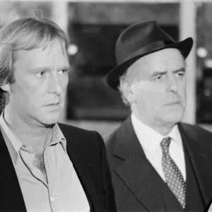 Behind the scenes filming of Minder, a British comedy drama TV Series set in the London Behind the scenes filming of Minder, a British comedy drama TV Series set in the London