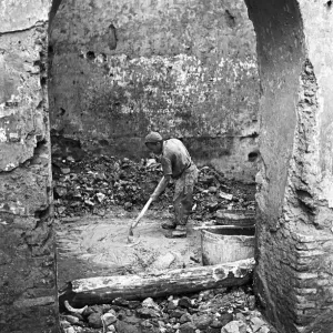 Scenes in Naples, southern Italy showing local people at work. Circa 1955 Scenes in Naples, southern Italy showing local people at work. Circa 1955