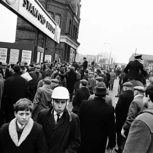 Scenes outside Stamford Bridge stadium half an hour before a match between Chelsea v Scenes outside Stamford Bridge stadium half an hour before a match between Chelsea v