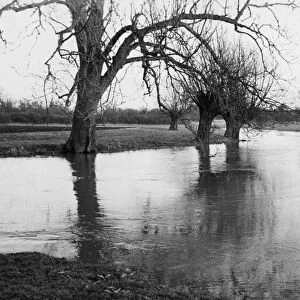 Scenes on the River Cam in Grantchester after flooding caused by heavy rain, January 1968