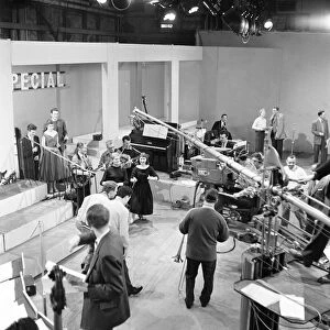 Behind the Scenes, on the set of BBC TV Programme, Six-Five Special