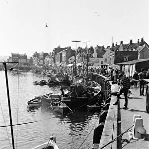Scenes in Whitby, North Yorkshire. 13th August 1969