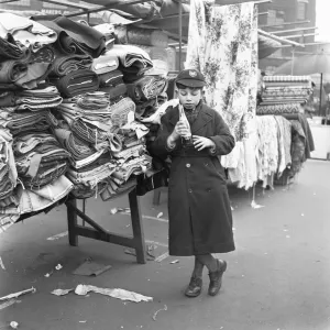New Caledonian Street Market Print, 1954 New Caledonian Street Market Print, 1954