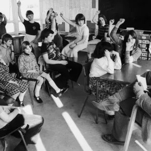 Park Hill Primary School Children, Coventry, 24th March 1982 Print Park Hill Primary School Children, Coventry, 24th March 1982 Print