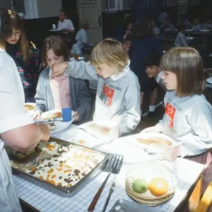 School Dinners at North Reddish Junior School, Stockport, Circa 1994 School Dinners at North Reddish Junior School, Stockport, Circa 1994