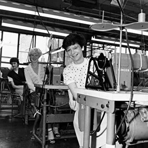 School leavers on the production line at Dannimac, Middlesbrough