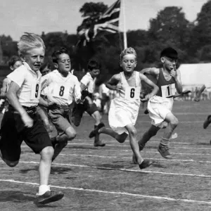 School Sports Day Print, 22nd August 1935