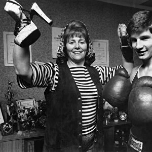 Schoolboy boxer Simon Lee with his mother Saphire Lee. Mrs Lee has been reported to