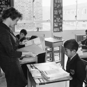 Schoolchildren in Language Class at Pestalozzi Village for Children in Sedlescombe Schoolchildren in Language Class at Pestalozzi Village for Children in Sedlescombe