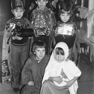 Schoolchildren play out the Nativity during Marple Ridge School