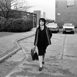 Schoolgirl Laura Goldsmith transforms into a punk rocker. 18th December 1980