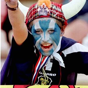 Scotland football fans Bordeaux France 16th June 1998 World Cup France 1998
