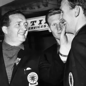 Jock Stein Inspects Paddy Crerand, 24th May 1965 Print Jock Stein Inspects Paddy Crerand, 24th May 1965 Print