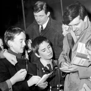 Scotland Rugby January 1969 Autographs galore as young fans mobbed Scotland Scotland Rugby January 1969 Autographs galore as young fans mobbed Scotland